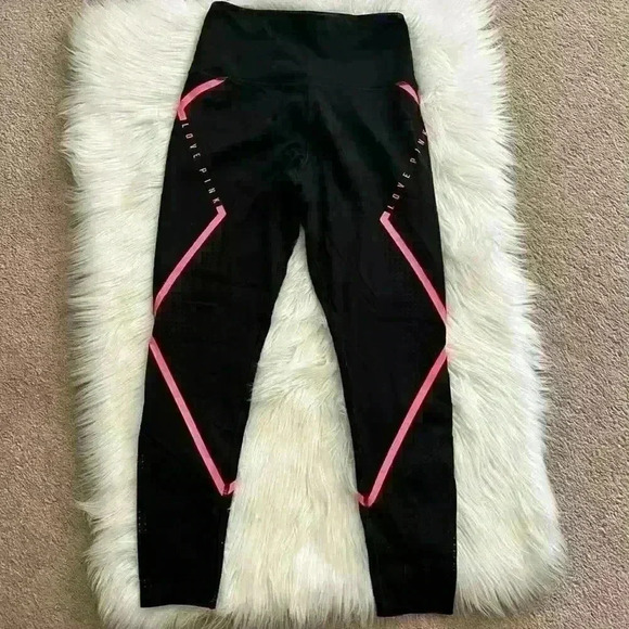 Victoria’s Secret PINK Love Pink Ultimate High Rise Ankle Leggings Small - Picture 1 of 8